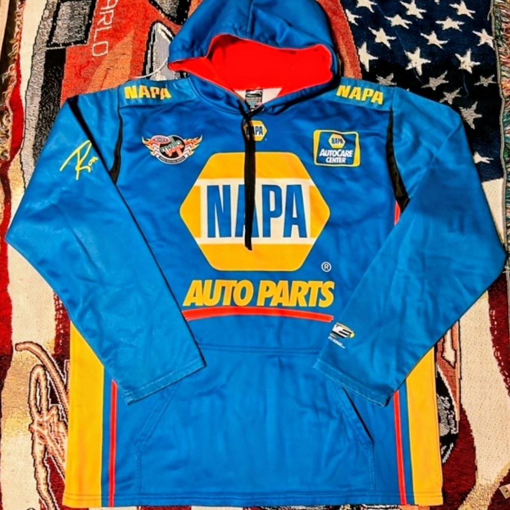 Blue and Yellow Men's Lightweight Hoodie